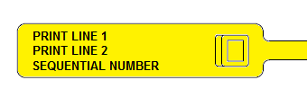 security seal bespoke text number print